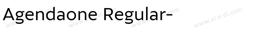 Agendaone Regular字体转换 Agendaone Regular字体转换